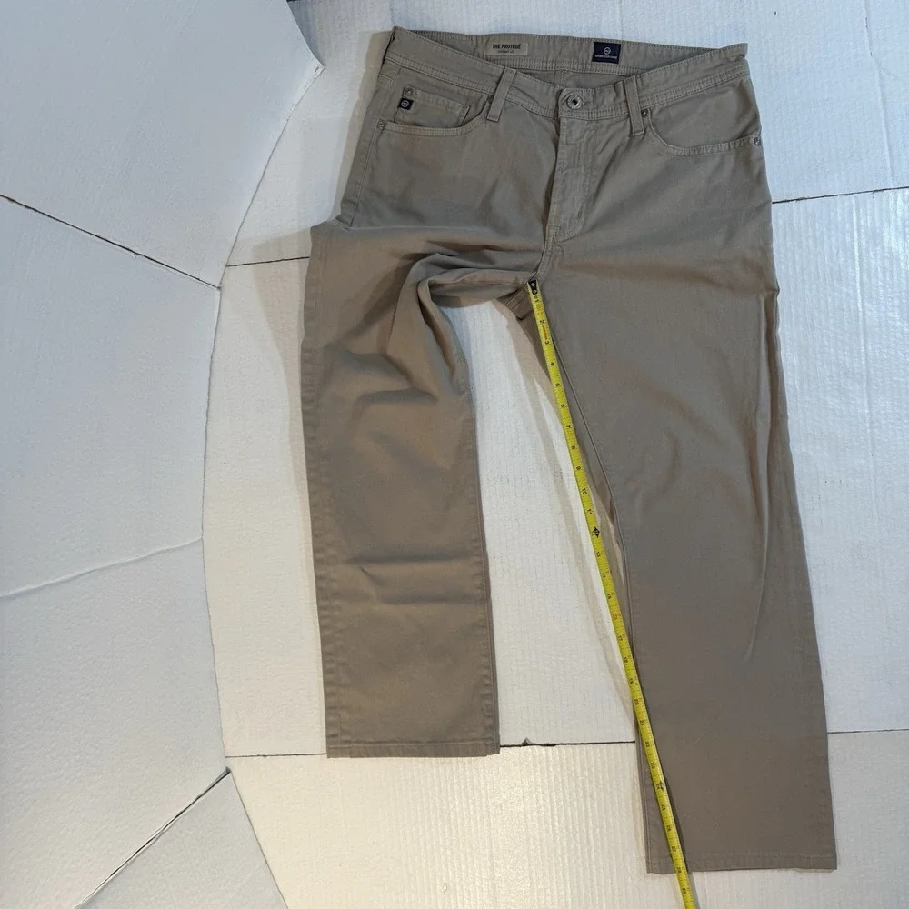 Men's Pants 31x34 AG Adriano Goldschmied The Protege Beige Casual Stretch Blend‎
